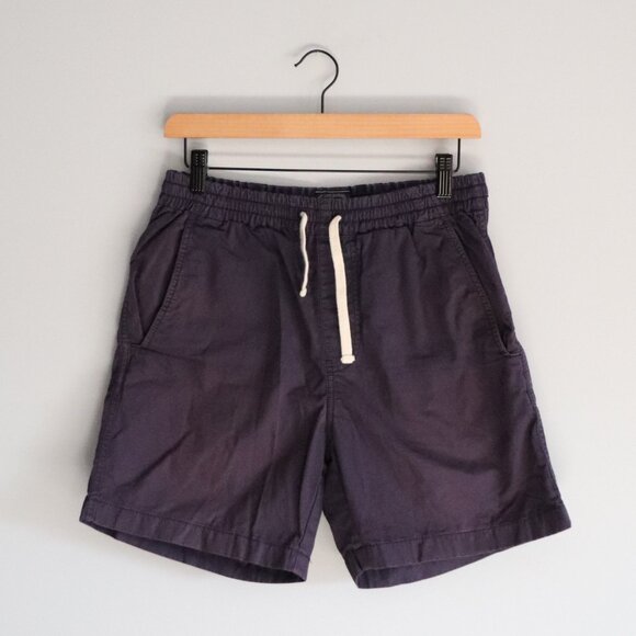 J. Crew Other - J. Crew Mens Blue S Cotton Dock Pull On Flat‎ Front Elastic Comfy Outdoor Shorts